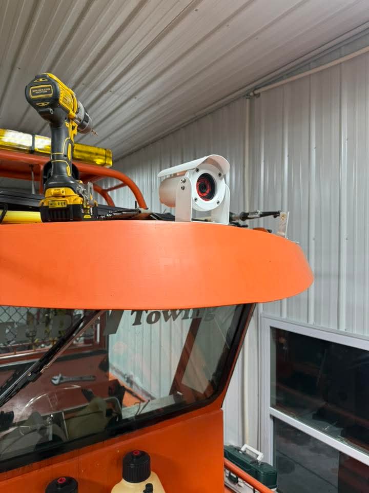 Tow boat hardtop install, forward-facing